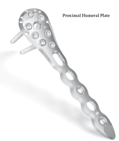 Пластина накостная AxSOS, для проксимального отдела плечевой кости 112 мм, 7 отвер., левая