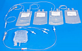 Комплект изделий для неаппаратного донорского двукратного плазмафереза однократного применения стерильный - КДП с раствором гемоконсерванта ЦФГ (500/400/500/400)
