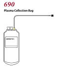 Контейнер для получения, транспортировки и хранения плазмы: 690